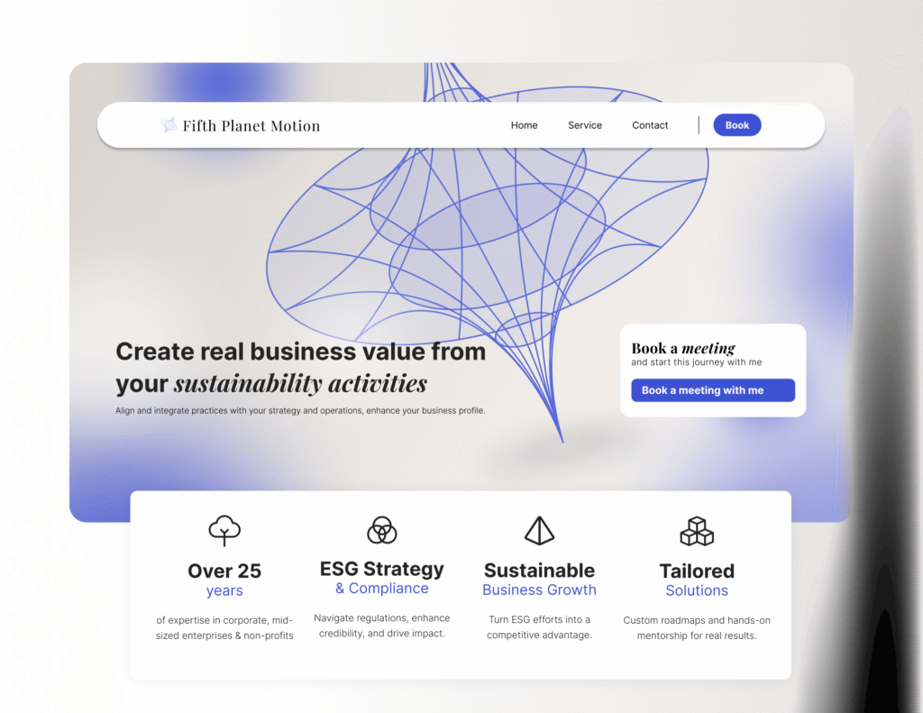 Diseño de página web para Fifth Planet Motion por Aluna Terraika creative studio