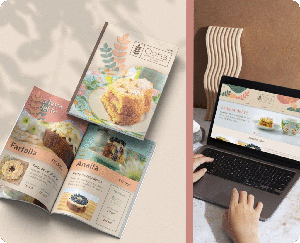 Portafolio de trabajo de identidad de marca, prototipado y estrategia digital.